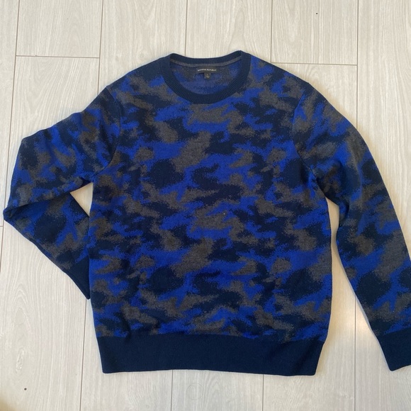 Blue Camo Sweater - Picture 1 of 4